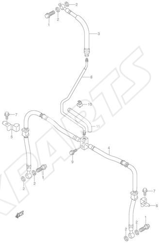 Bild für Kategorie FRONT BRAKE HOSE