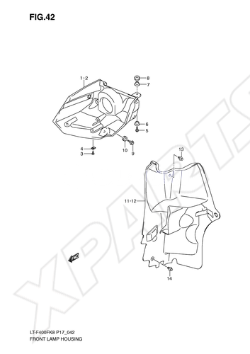 Billede til varegruppe FRONT LAMP HOUSING