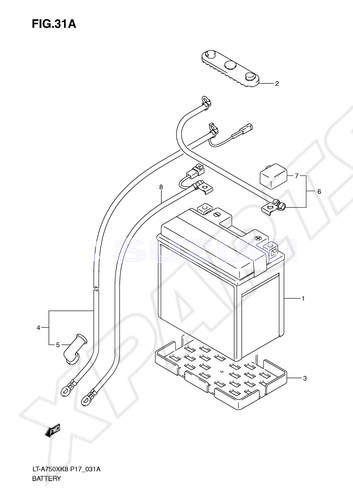 Billede til varegruppe BATTERY (LT-A750XK9/ XZK9)