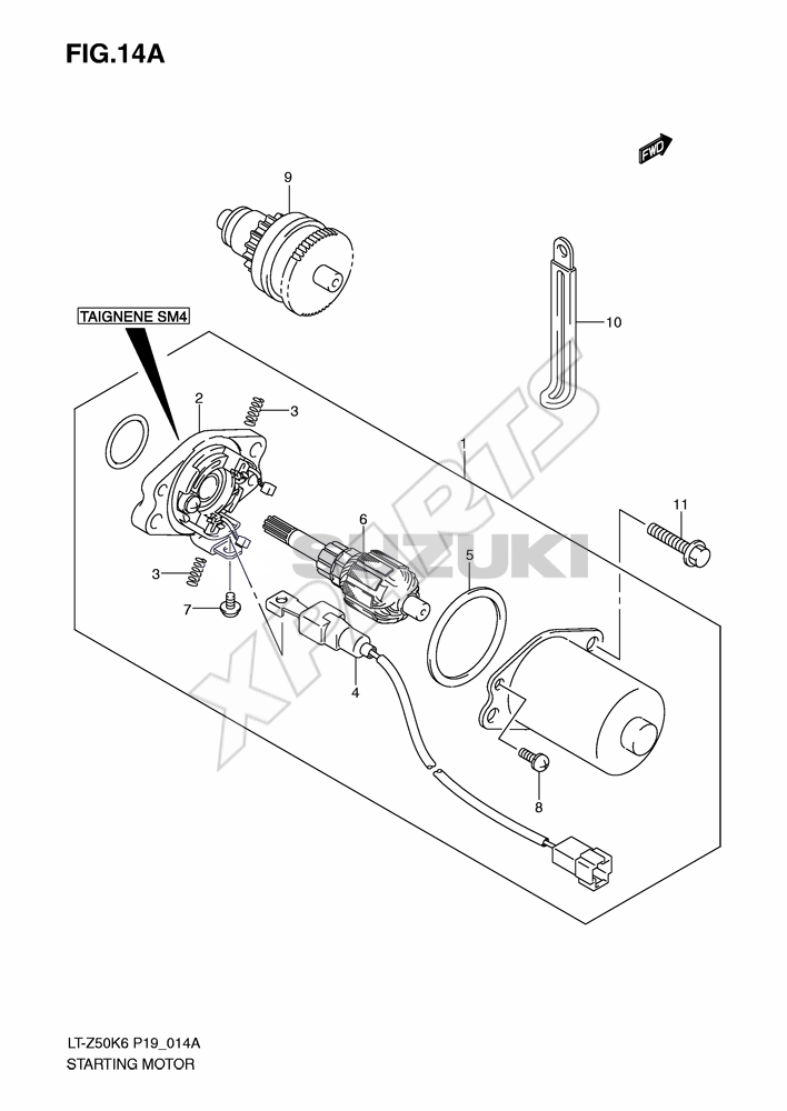 Billede til varegruppe STARTING MOTOR (MODEL K8/ K9/ L0)