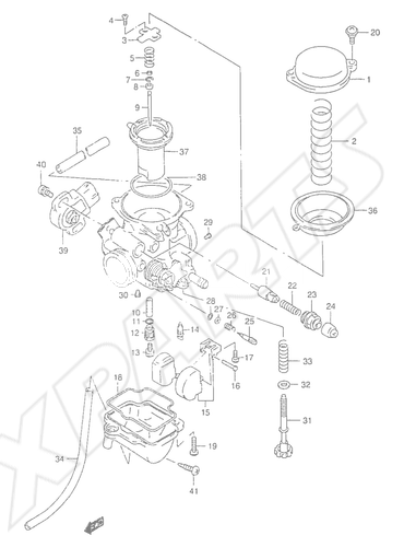 Billede til varegruppe CARBURETOR (MODEL Y)ANNOUNCED LATER BY SUPPLE MENTARY ISSUE.