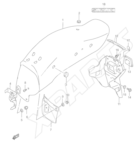 Billede til varegruppe REAR FENDER