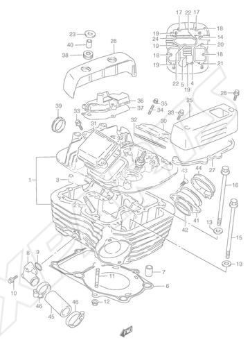 Billede til varegruppe REAR CYLINDER HEAD