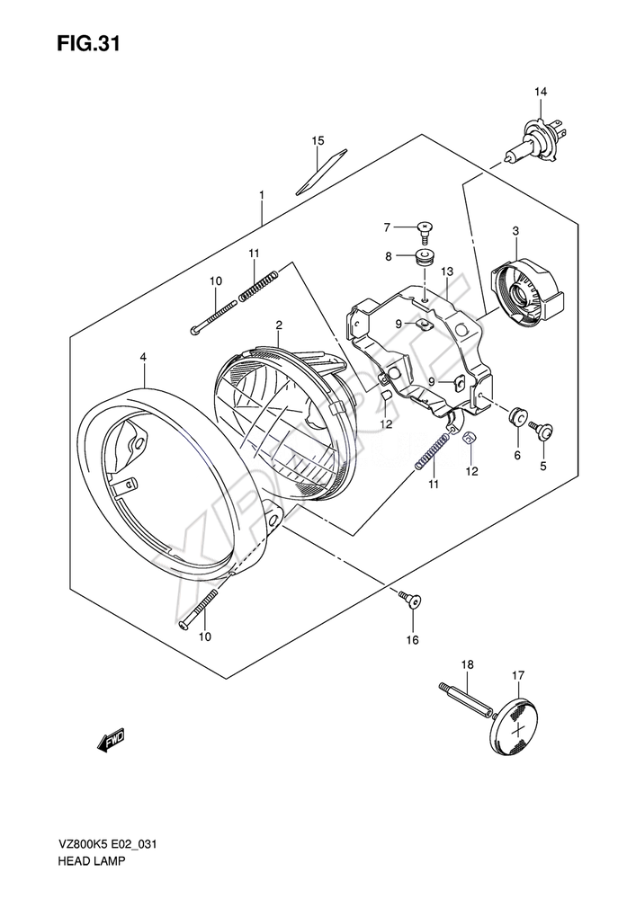 Billede til varegruppe HEADLAMP ASSY (E24)