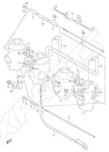Billede til varegruppe CARBURETOR FITTINGS (MODEL S/ T/ V)