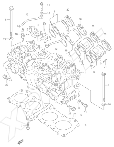 Bild für Kategorie CYLINDER HEAD (MODEL R/ S)