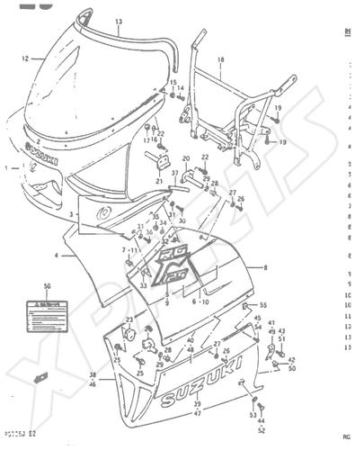 Billede til varegruppe COWLING (MODEL J 2WB, 3HZ)