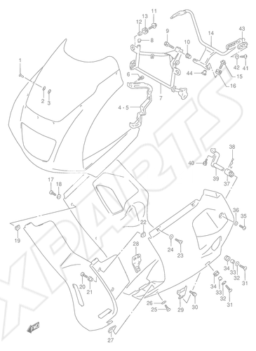 Billede til varegruppe COWLING INSTALLATION PARTS