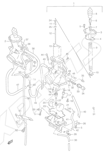 Billede til varegruppe CARBURETOR (MODEL N/ P E22)