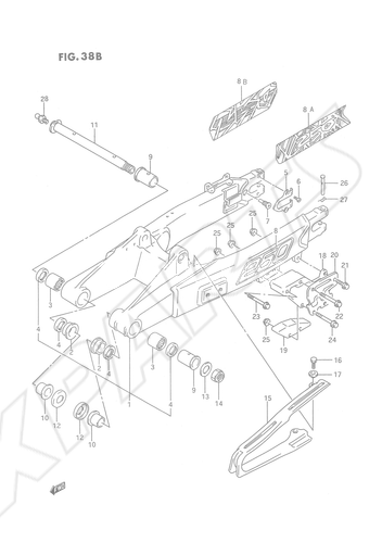 Billede til varegruppe REAR SWINGING ARM (MODEL P/ R/ S/ T)