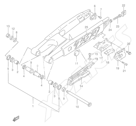 Billede til varegruppe REAR SWINGING ARM (MODEL V)