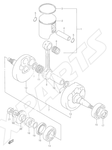 Bild für Kategorie CRANKSHAFT (MODEL K)