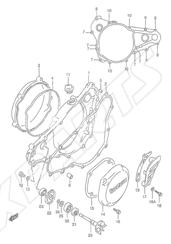 Billede til varegruppe CRANKCASE COVER- WATER PUMP