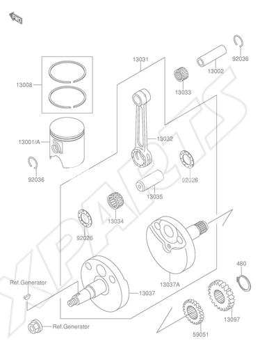 Billede til varegruppe CRANKSHAFT/ PISTON