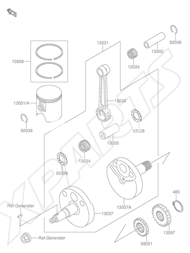 Billede til varegruppe CRANKSHAFT/ PISTON