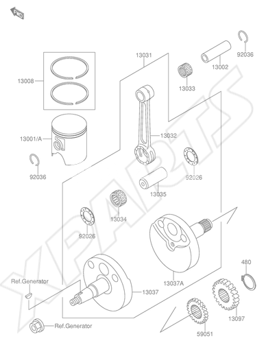 Billede til varegruppe CRANKSHAFT/ PISTON