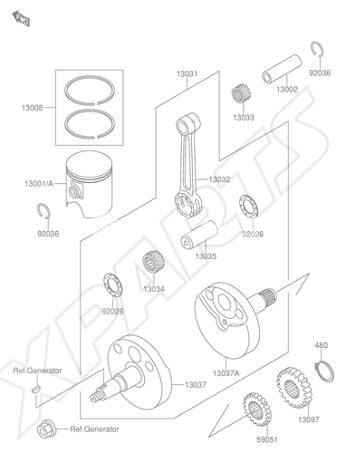 Billede til varegruppe CRANKSHAFT/ PISTON