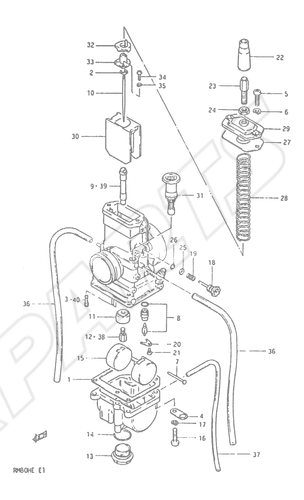 Billede til varegruppe CARBURETOR (MODEL E)