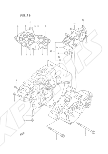 Bild für Kategorie CRANKCASE (MODEL L/ M/ N/ P/ R/ S)
