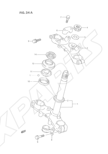 Bild für Kategorie STEERING STEM (MODEL K)