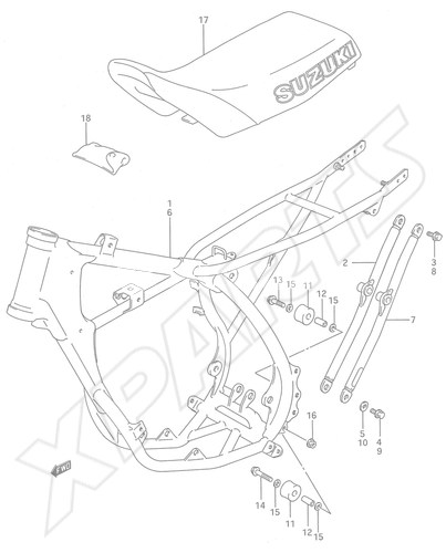 Billede til varegruppe FRAME - SEAT (MODEL H/ J/ K/ L)