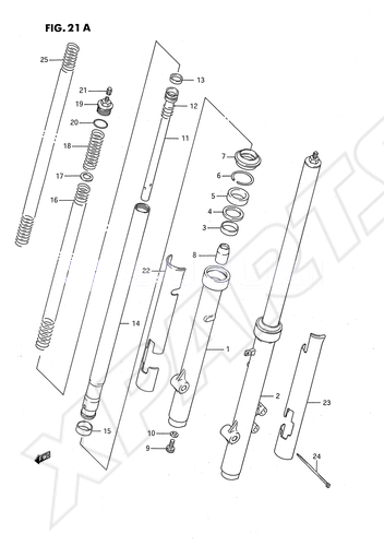 Billede til varegruppe FRONT FORK (MODEL K)