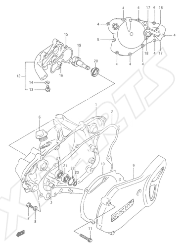 Billede til varegruppe CRANKCASE COVER-WATER PUMP