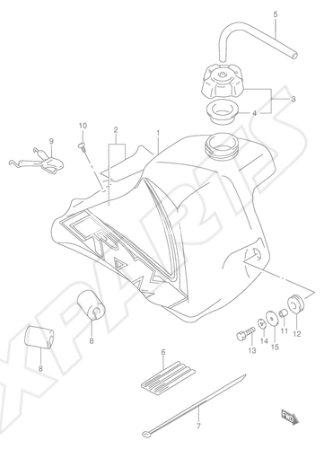 Billede til varegruppe FUEL TANK (MODEL X)