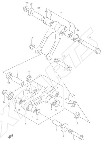 Billede til varegruppe REAR CUSHION LEVER (MODEL K4/ K5/ K6)