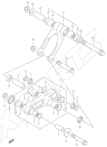 Billede til varegruppe REAR CUSHION LEVER (MODEL K2/ K3)