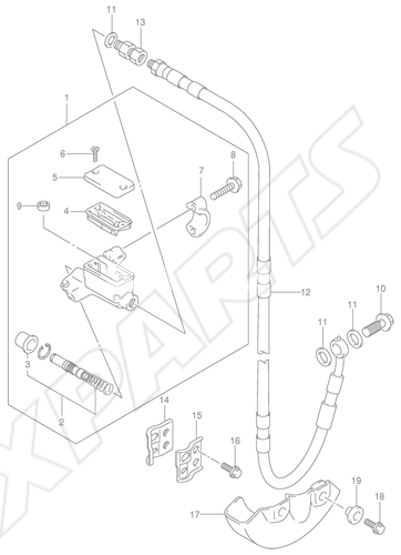 Billede til varegruppe FRONT MASTER CYLINDER (MODEL K2/ K3/ K4)