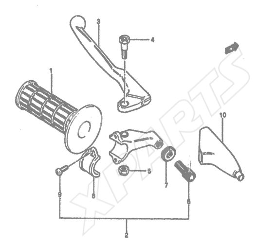 Billede til varegruppe LEFT HANDLE GRIP (MODEL F)