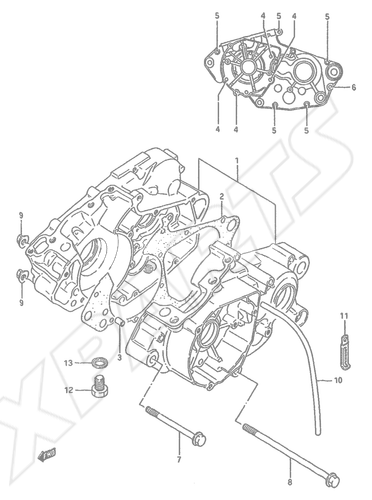 Billede til varegruppe CRANKCASE (MODEL G)