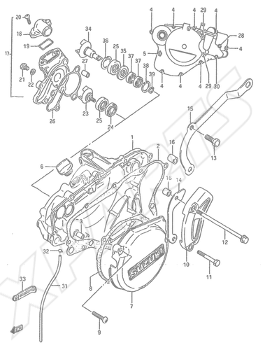 Billede til varegruppe CRANKCASE COVER-WATER PUMP