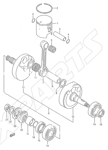 Billede til varegruppe CRANKSHAFT (MODEL J)