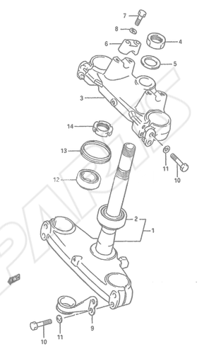 Billede til varegruppe STEERING STEM (MODEL J)