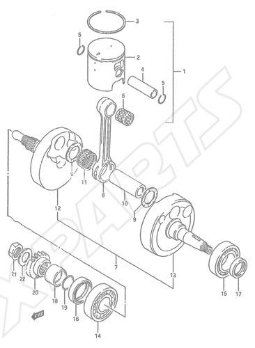 Billede til varegruppe CRANKSHAFT (MODEL H)