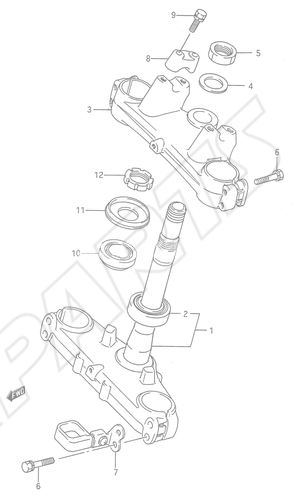 Billede til varegruppe STEERING STEM (MODEL K)