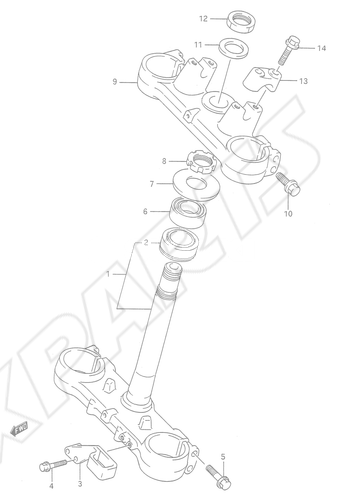 Bild für Kategorie STEERING STEM (MODEL M)