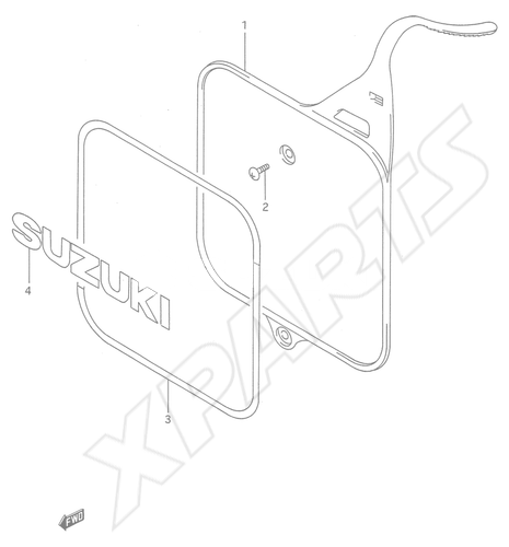Billede til varegruppe FRONT NUMBER PLATE
