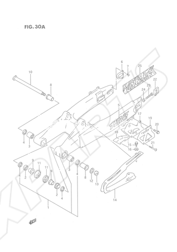 Bild für Kategorie REAR SWINGING ARM (MODEL P/ R/ S)