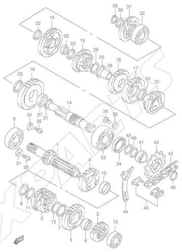 Bild für Kategorie TRANSMISSION (MODEL W/ X/ Y)