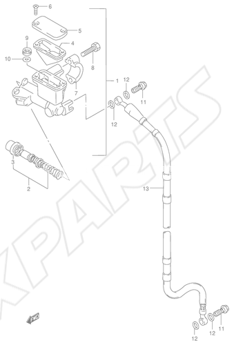 Bild für Kategorie FRONT MASTER CYLINDER (MODEL T/ V/ W)