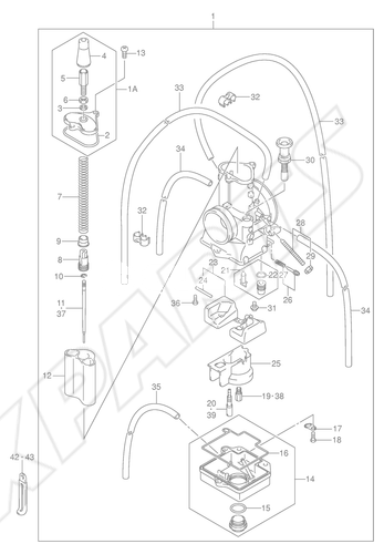 Billede til varegruppe CARBURETOR (MODEL K3)