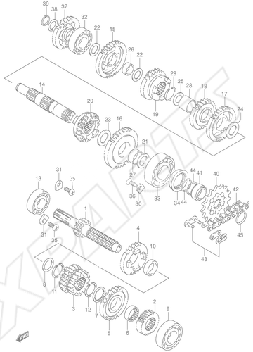 Billede til varegruppe TRANSMISSION (MODEL K4/ K5/ K6)