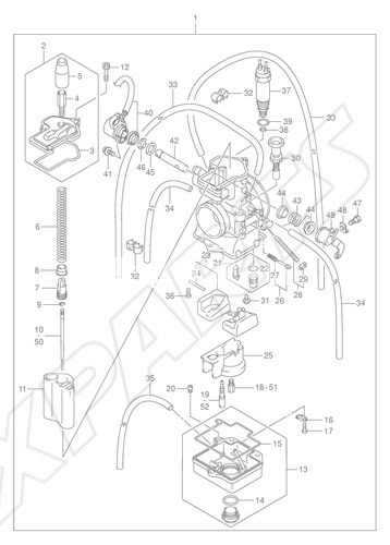 Bild für Kategorie CARBURETOR (MODEL K5)