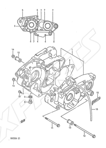 Billede til varegruppe CRANKCASE (MODEL H)