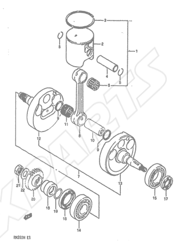 Billede til varegruppe CRANKSHAFT (MODEL H)