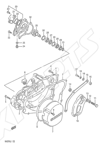 Billede til varegruppe CRANKCASE COVER-WATER PUMP
