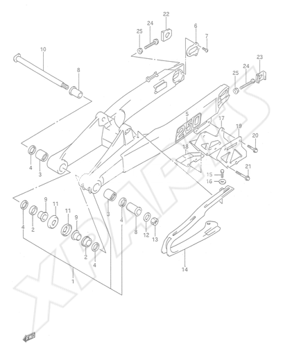 Bild für Kategorie REAR SWINGING ARM (MODEL M)